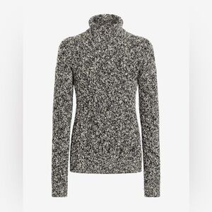 Women's Black and White Sweater